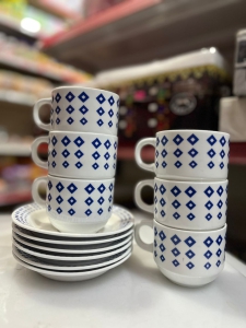 Cups with Saucer 12pcs