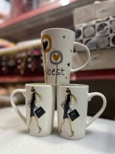 Cups Ceramic Long 1pc 