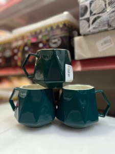 Cup Ceramic Coloured 1pc