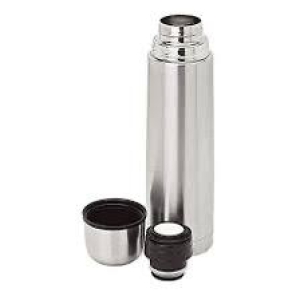 Flask Stainless Silver Short 