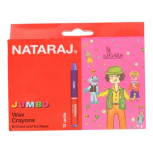 Nataraj Wax Crayons Long 12pcs