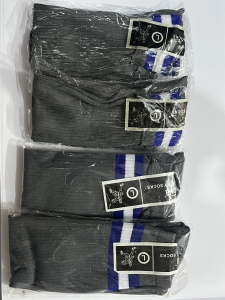 School Socks White-Blue