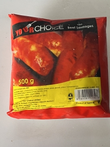 Sausages Beef Your Choice 500g