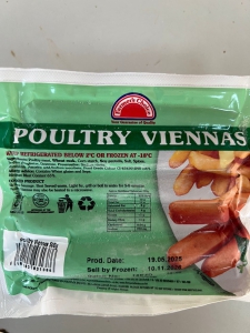 Sausages Poultry Vienners 500g Your Choice