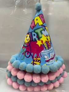 Birthday Caps Cotton Balls