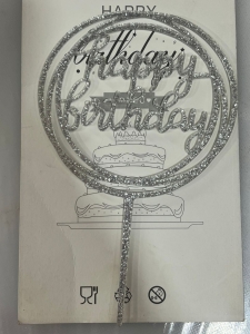 Birthday Cake Toppers Gold/Silver