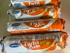 Twin Creme Two in One Biscuit Orange 65g 