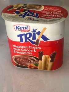 Hazelnut Cream with Breadsticks